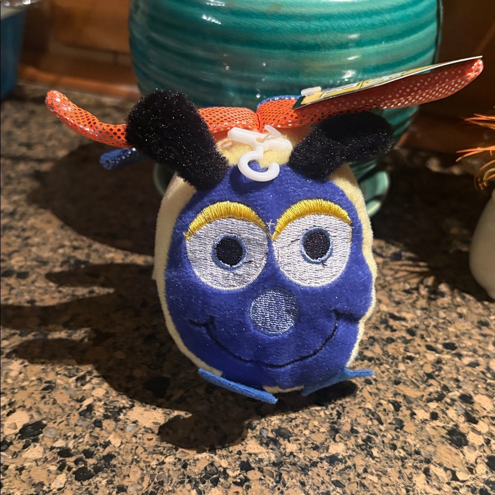 NWT Bee Abeille Plush Stuffed Animal Bee with Sparkly Wings & Embroidered Face